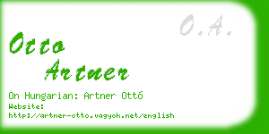 otto artner business card