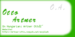 otto artner business card